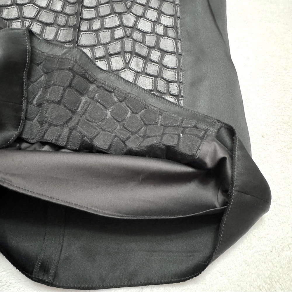 Helmut Lang Black Crochet Overlay Sleeveless Top - Picture 12 of 14